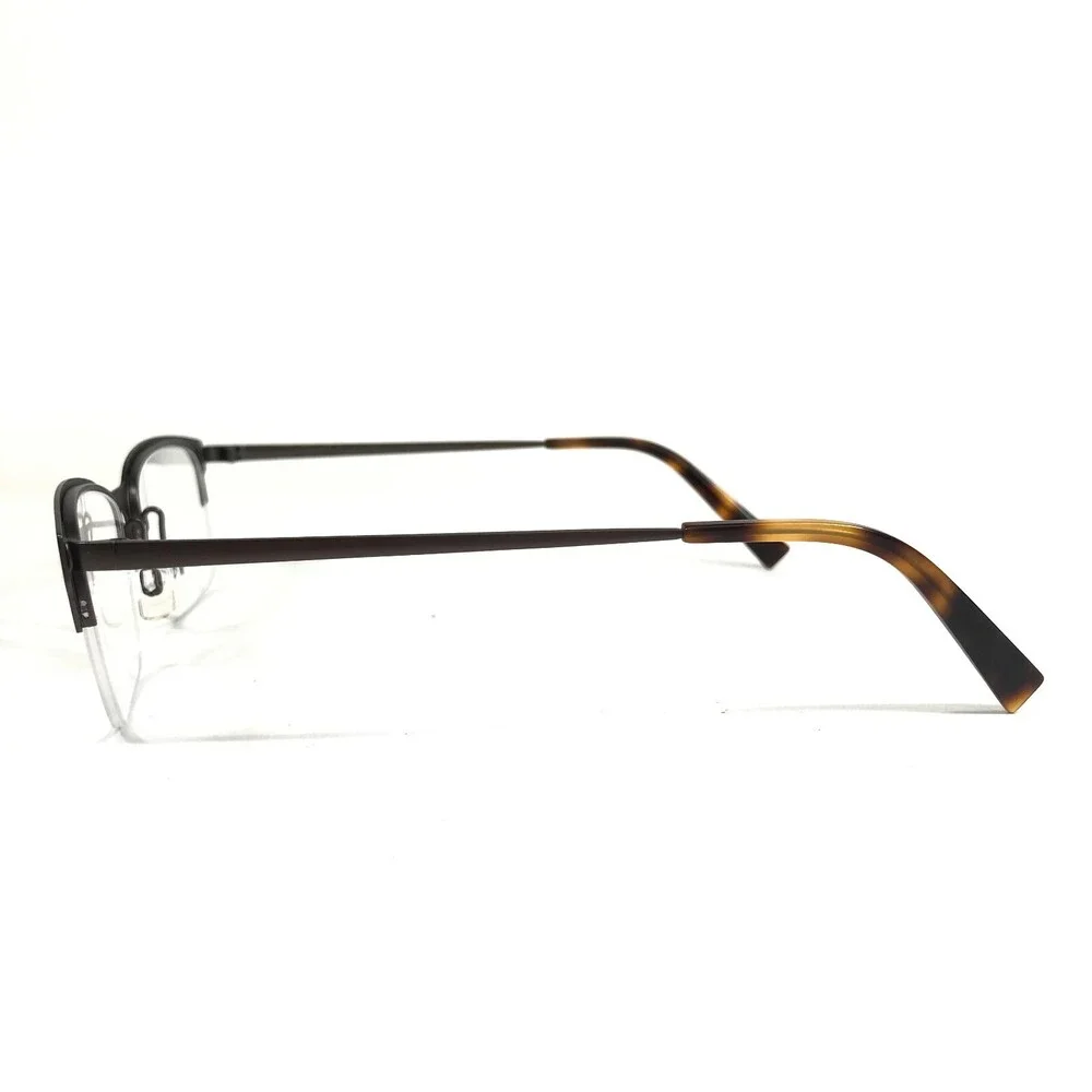 Warby Parker Eyeglasses Frames JAMES M 2306 Brown Rectangular Half Rim 51-17-135